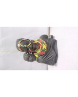 Clay Tribal woman with baby at her back