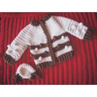 Crochet Sweater and Mittens Set