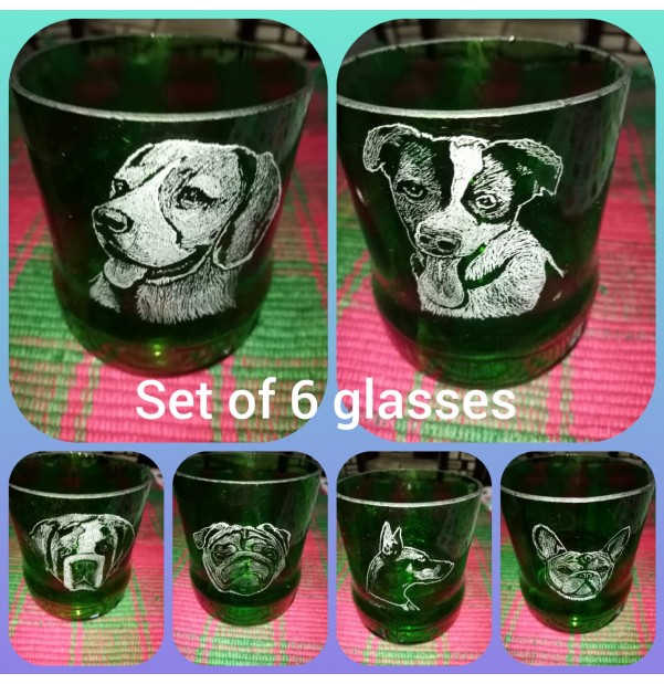 set of 6 whiskey glasses