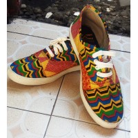  Ankara Rubber shoes for ladies