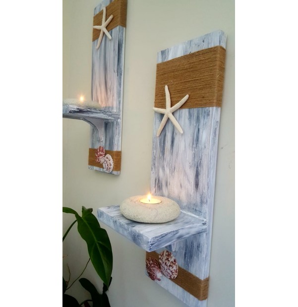 Starfish Mini Shelves Set of 2