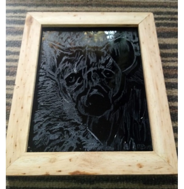 Framed hyena