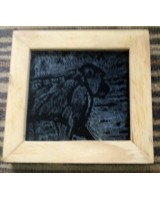 Framed baboon