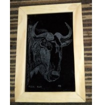 Framed wildebeest