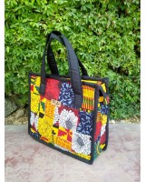 Assorted Print Fabric Tote Bag