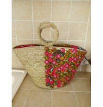 Straw Shopping Basket