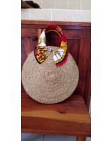 Casual handwoven basket bag