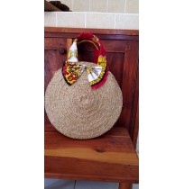 Casual handwoven basket bag